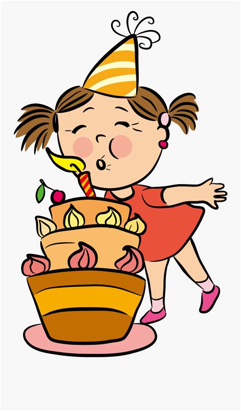 Birthday Wish Happiness Greeting - Blow Out Candles Cartoon , Free ...