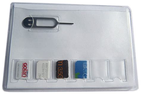 SIMcases SIM Card Holder Storage Case For 6 NANO SIM CARDS - Including ...