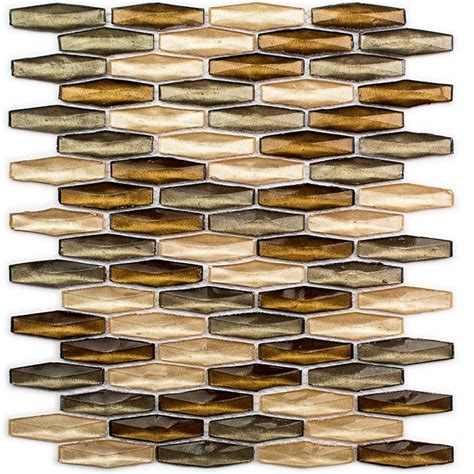 Apex Amber Lights Glass Wall Tile | TileBar.com Mosaic Wall Tiles ...