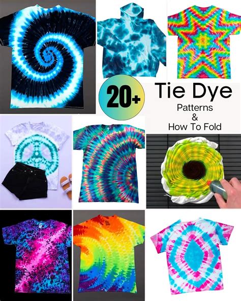 25 Unique Tie Dye Patterns & How To Tie Dye • Craft Passion