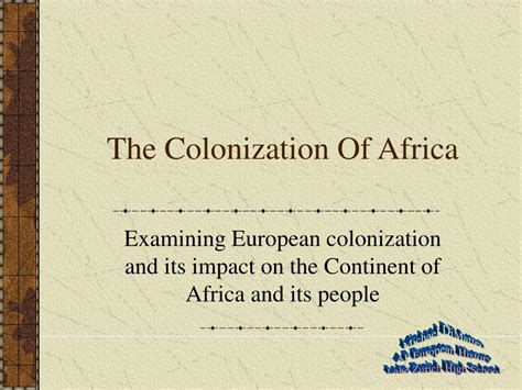 😂 Describe the effects of european colonization on the people of sub-saharan africa. Effects of ...