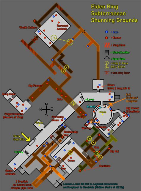 Quick Subterranean Shunning Grounds Tunnel Map : r/Eldenring