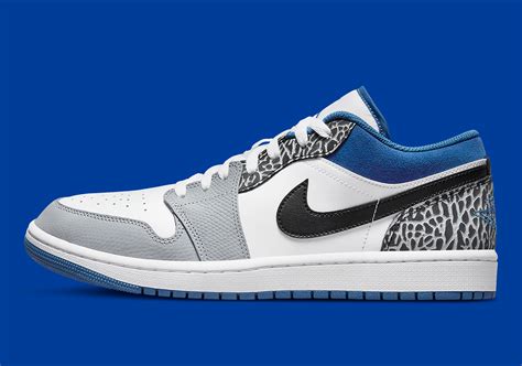 Air Jordan 1 Low Elephant Print "True Blue" DM1199-140 | SneakerNews.com