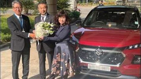 Maruti Suzuki delivers Grand Vitara SUV to Ambassador of Japan | HT Auto