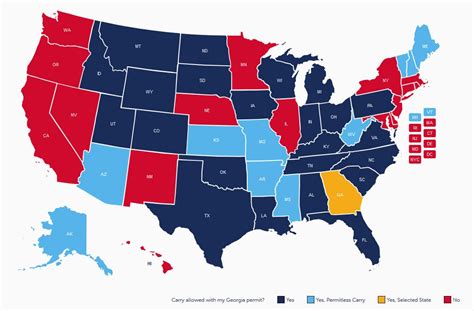 Georgia CCW Gun Laws - Concealed Carry States