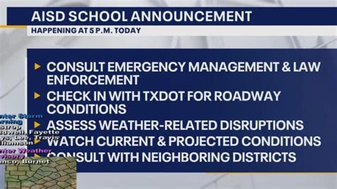 Austin ISD to make call on school closure by 5 p.m. | news.com.au — Australia’s leading news site