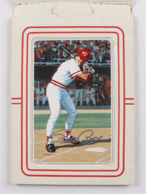 Pete Rose Signed Vintage 1985 LE Reds Ceramic Baseball Card (PSA COA ...