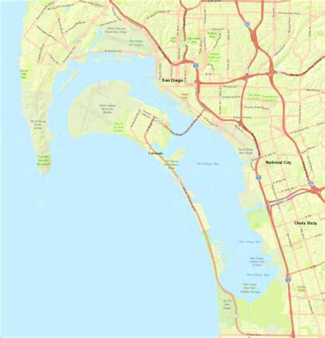 Map of San Diego Bay region. | Download Scientific Diagram