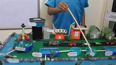 SCIENCE PROJECT WASTEWATER TREATMENT BY PREM FOR SCHOOL EXHIBITION - YouTube