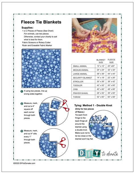 4 Ways to Make Fleece Tie Blankets - DIYToDonate