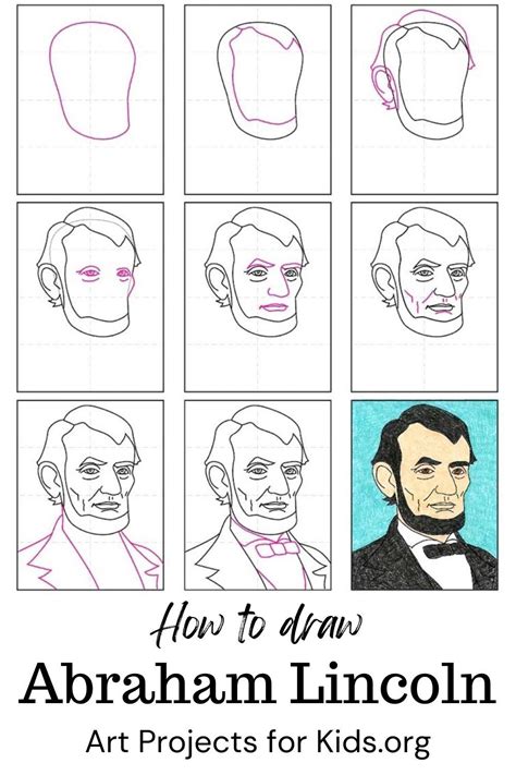 Learn how to draw Abe Lincoln with an easy step-by-step PDF tutorial. # ...