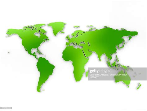 Green World Map High-Res Vector Graphic - Getty Images