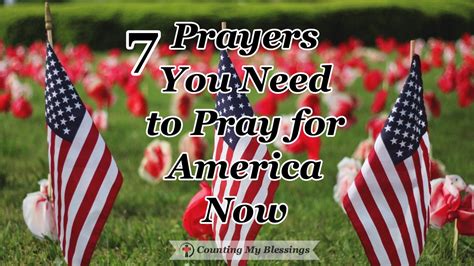 7 Verses You Need to Pray for America Now - Counting My Blessings