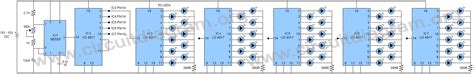 50 To 100 LED Chaser Project | Circuit Diagram