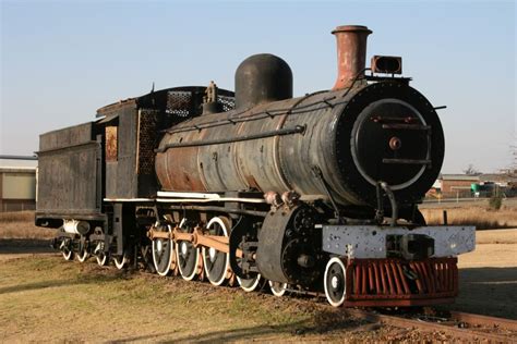 old STEAM LOCOMOTIVES in South Africa: Ermelo, in town on R29 road, Class 8A No 1106