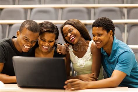 African students laptop stock image. Image of lecture - 29039325