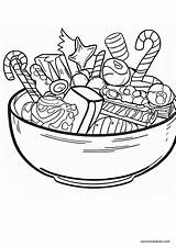 Bowl Of Candy Coloring Page  BubaKidscom sketch template