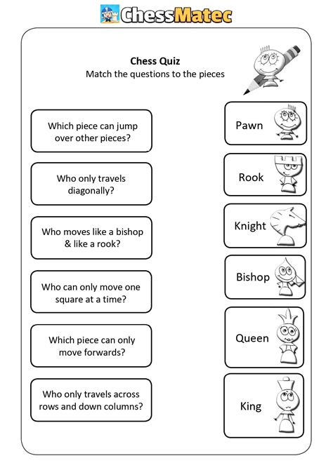 Chess Puzzles Printable Worksheets - Printable Worksheet Template