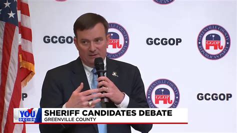 Greenville County Republican Party hosts debate between sheriff candidates