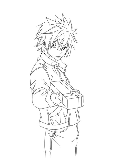 Gray Fullbuster from Anime Fairy Tail coloring page - Download, Print ...