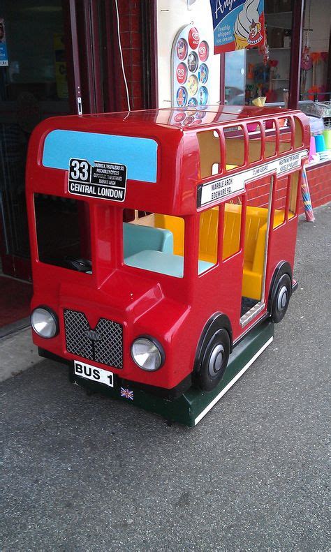 Red Bus #30 | Kiddie rides, Funny toys, Coin operated