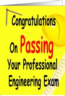 Passing The Professional Engineering Exam Congratulations Cards from ...