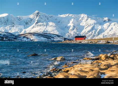 The Peninsula Lyngen with Lyngen Alps, Northern Norway Stock Photo - Alamy