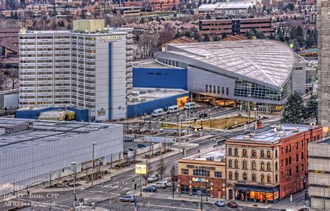 Doubletree Hotel and the Spokane Convention Center in downtown Spokane ...