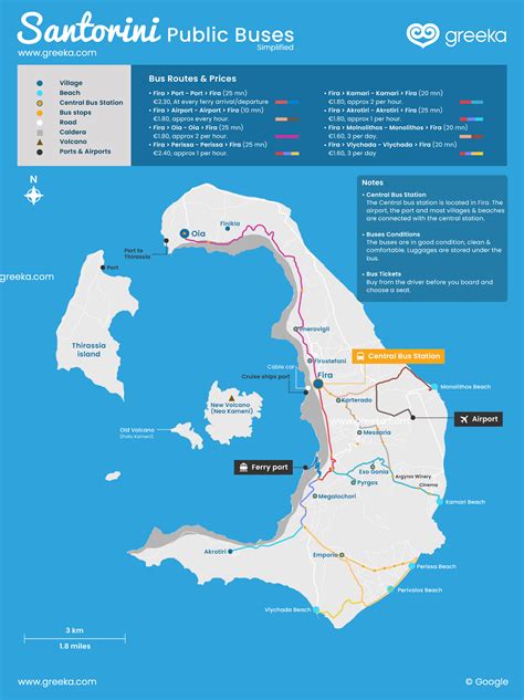 Where is Santorini? Map of Santorini, Greece | Greeka