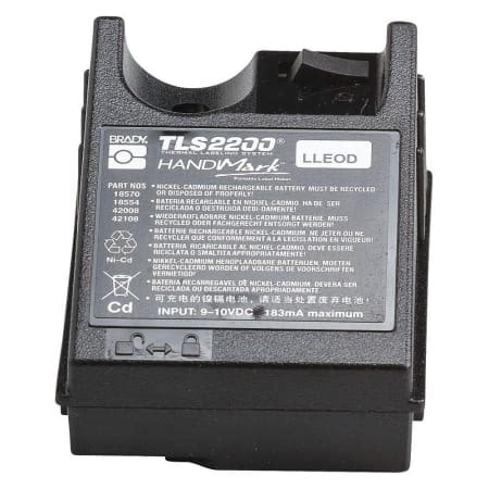 Brady TLS2200-BP Rechargeable Battery Pack, For TLS 2200 Label Printer, 1/Pack | EIS