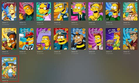 The Simpsons Season 33 Poster that matches this set : r/PlexPosters