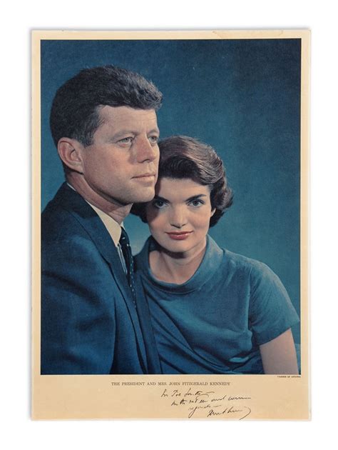 JFK and Jackie O Signed Photograph