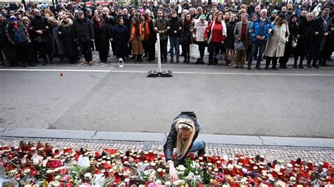 Thousands honour victims of Prague shooting in city centre | Radio ...