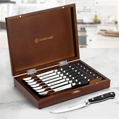 Wusthof Classic Steak Knives - 8 Piece Set with Case – Cutlery and More