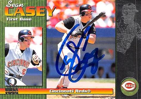 Sean Casey autographed Baseball Card (Cincinnati Reds) 1999 Pacific ...