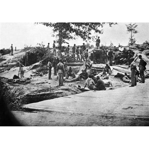 Civil War Petersburg C1864. Na Bombproof Shelter In Petersburg Virginia. Photograph C1864 ...