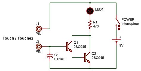 Darlington circuit (touch sensor)