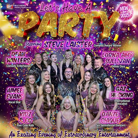 Tickets: Let's Have A PARTY! | Babbacombe Theatre Torquay Tue 30 September 2025