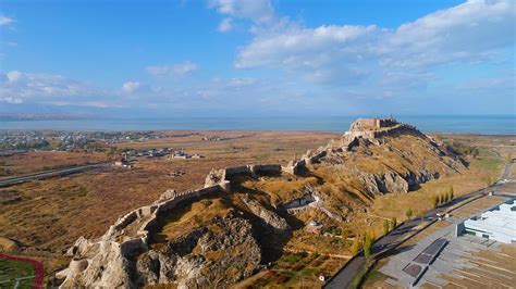 Historical ottoman castle, Van city of Turkey. Historical castle from the Ottoman period. Huge ...