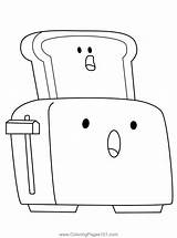 Toaster And Toast Unikitty Coloring Page For Kids  Free sketch template
