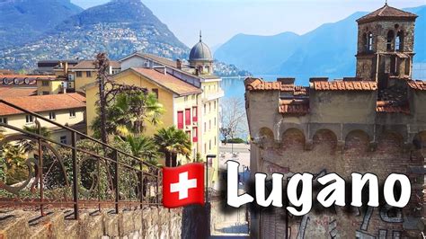 Lugano , Switzerland | Walking tour through Old town & lakeside ! Swiss View - YouTube