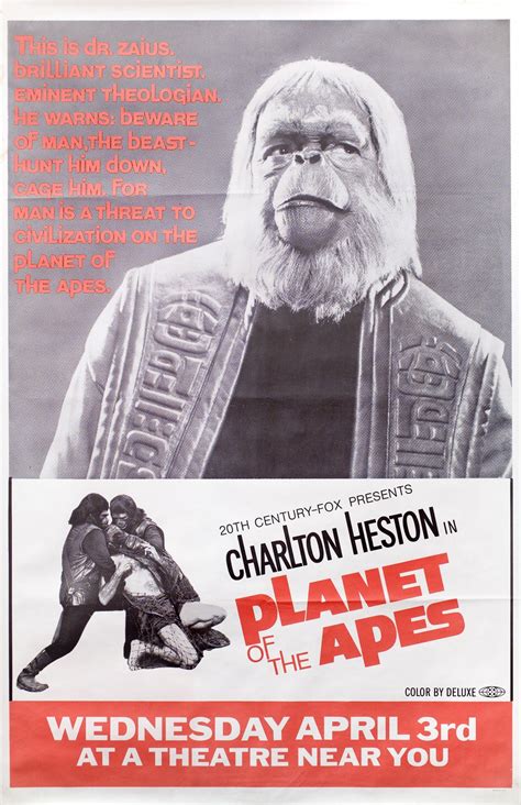 Planet of the Apes Original 1968 U.S. One Sheet Movie Poster - Posteritati Movie Poster Gallery