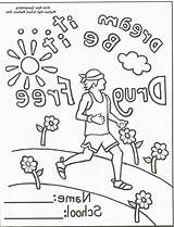Red Ribbon Week Coloring Pages Printable Coloring sketch template