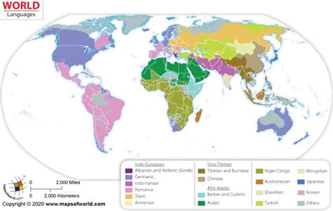 World Language Map | Language Map