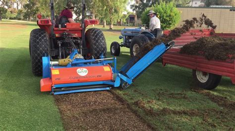 Harvesting Grass for sprigging | Turf Equipment Source - YouTube