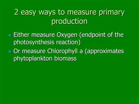 PPT - Photosynthesis & Primary Production PowerPoint Presentation - ID:2944307