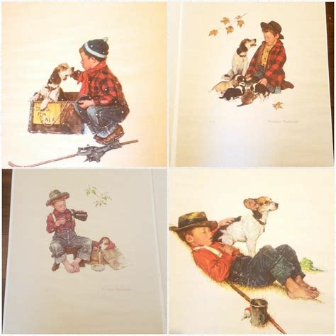 SET OF 4 NORMAN ROCKWELL "FOUR SEASONS" LIMITED EDITION PRINTS ARTIST ...