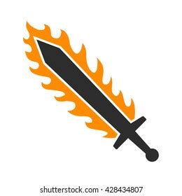 How To Draw A Sword On Fire