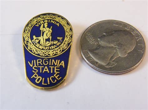 VIRGINIA STATE POLICE LOGO MINI BADGE PIN | #4631384463