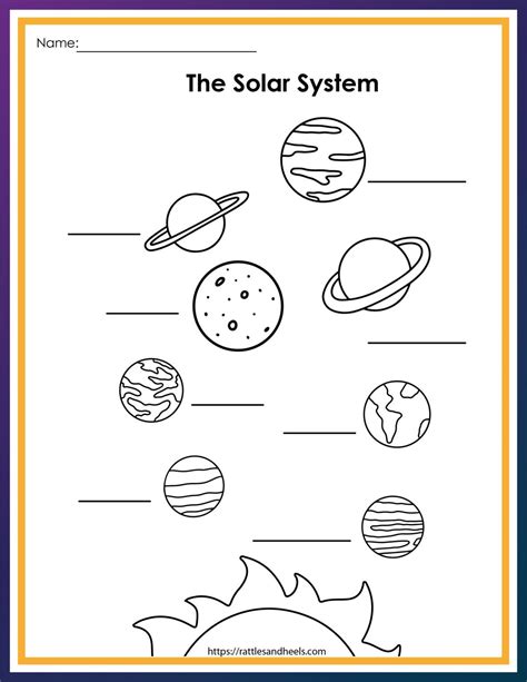 Worksheets On The Solar System